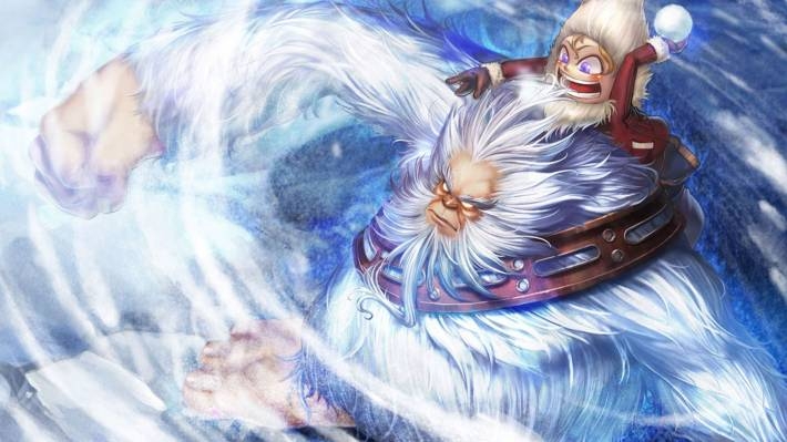 lol游戏角色雪人骑士电脑壁纸