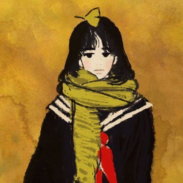 一个人。