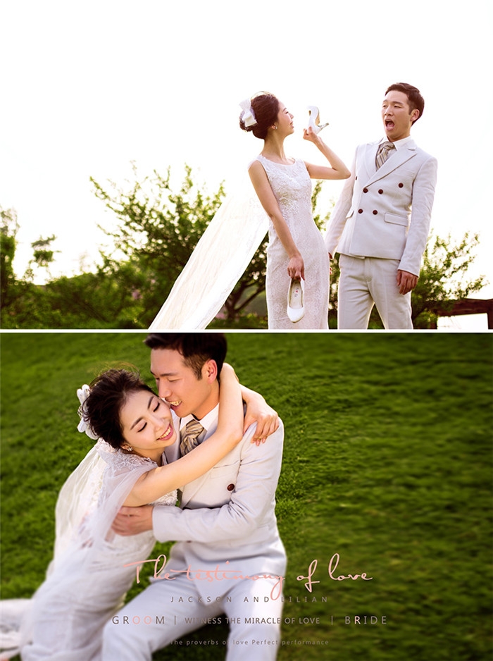 纯白 婚纱照