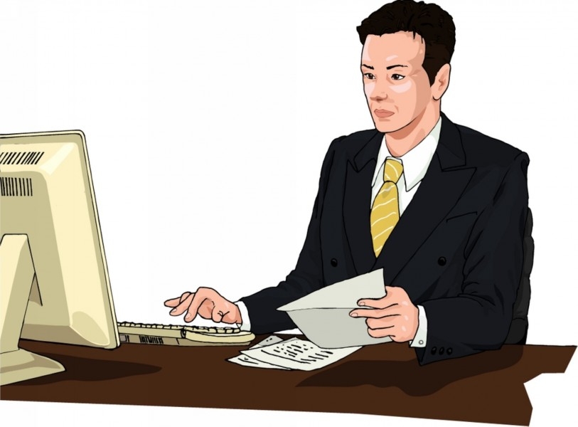工作男性卡通矢量图片欣赏