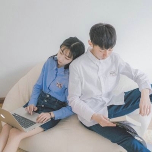 颜值高的时尚个性小情侣头像