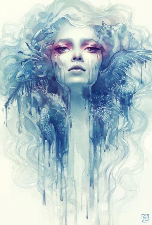 非常有个性的女性头像纹身