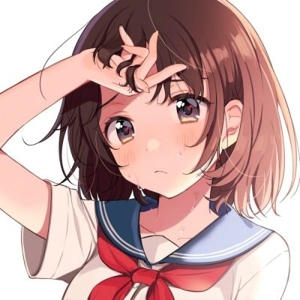 有爱的陪伴，即使苦累心也甜  可爱萌妹子卡通动漫女生头像