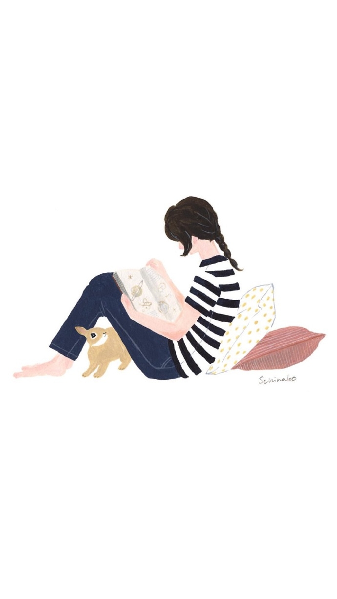 简约个性插画风格手机壁纸