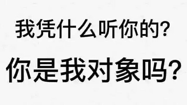 我和你不一样 因为我有对象