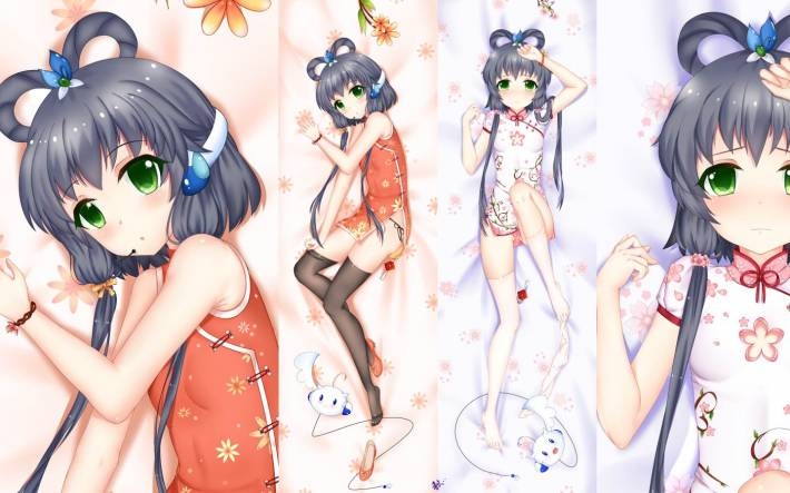 动漫美女洛天依手绘图片壁纸