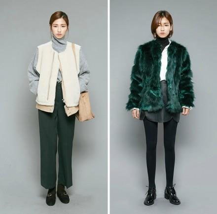 韩国 MOSSBEAN 秋冬Looks 简洁搭配 .