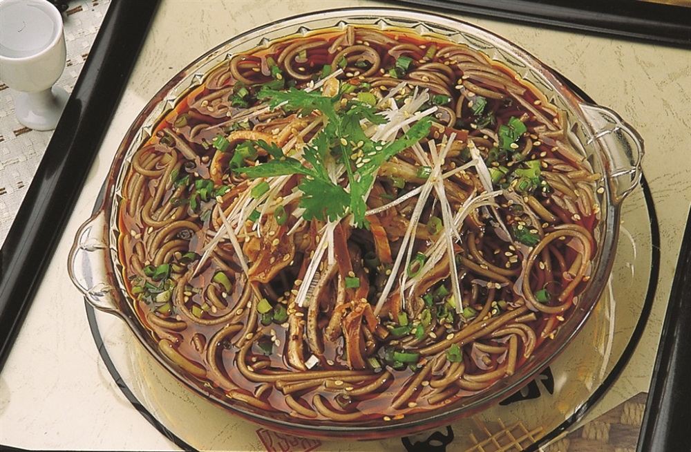 荞面肚丝凉菜系列美食素材图片
