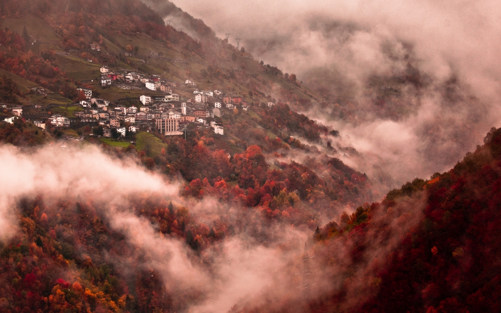 唯美深秋风景桌面壁纸