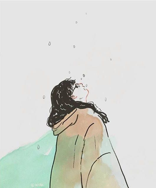 一个人。