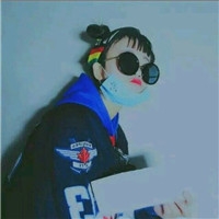 帅气的时尚潮流墨镜女生头像