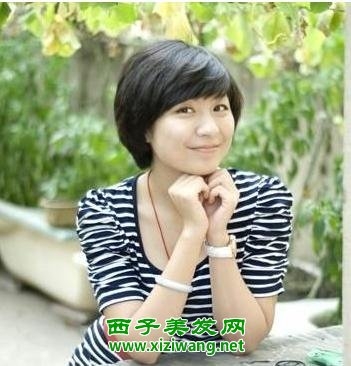 胖子短发发型图片