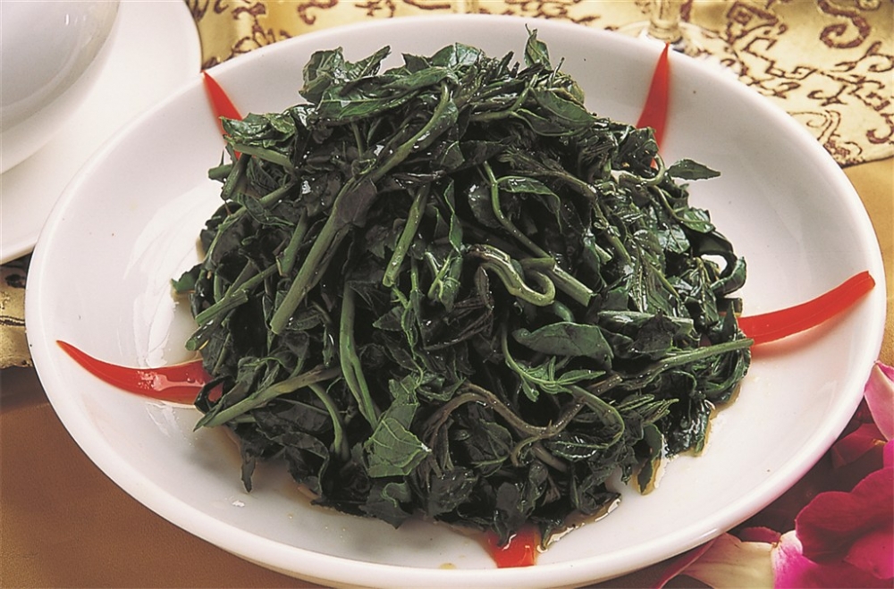 炝拌花椒芽凉菜系列美食素材图片
