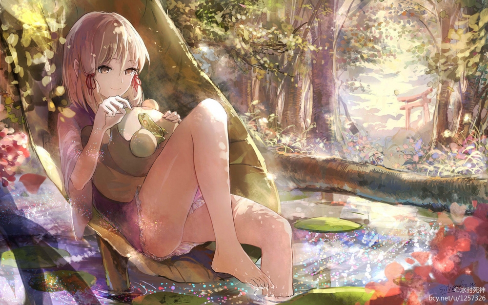 精美动漫美女手绘图片电脑桌面壁纸下载