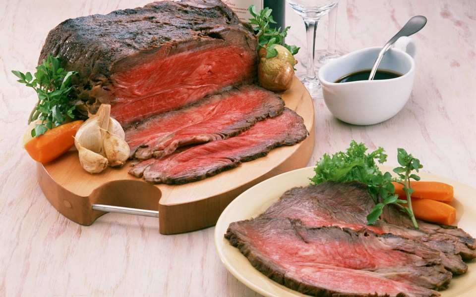 肉食者福利大块大块的美味牛排