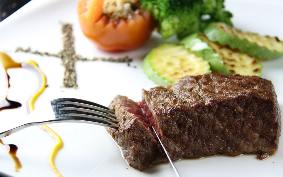 肉食者福利大块大块的美味牛排