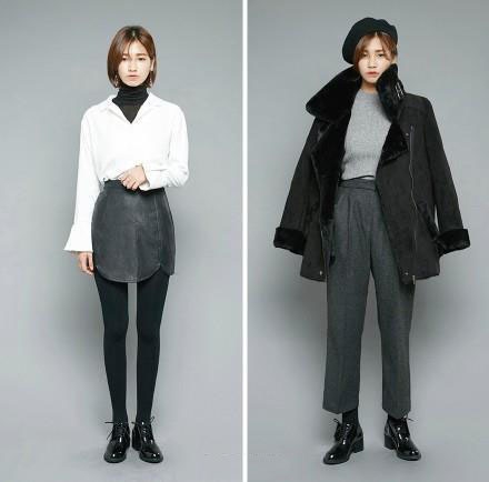 韩国 MOSSBEAN 秋冬Looks 简洁搭配 .