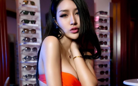 性感OL女郎桌面壁纸
