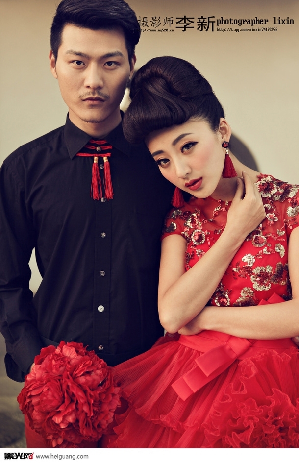 复古中国风 婚纱照