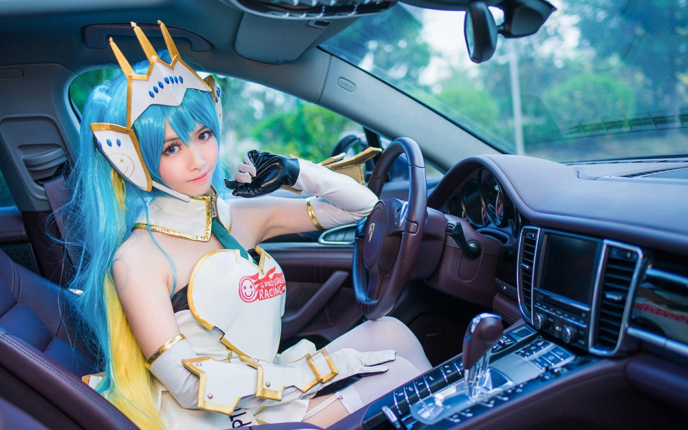 可爱萝莉初音未来cosplay写真高清电脑桌面壁纸
