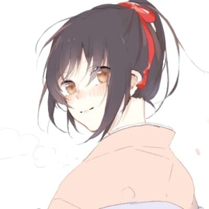 有爱的陪伴，即使苦累心也甜  可爱萌妹子卡通动漫女生头像