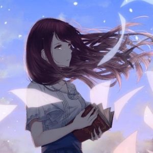 有爱的陪伴，即使苦累心也甜  可爱萌妹子卡通动漫女生头像