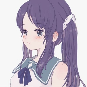 有爱的陪伴，即使苦累心也甜  可爱萌妹子卡通动漫女生头像