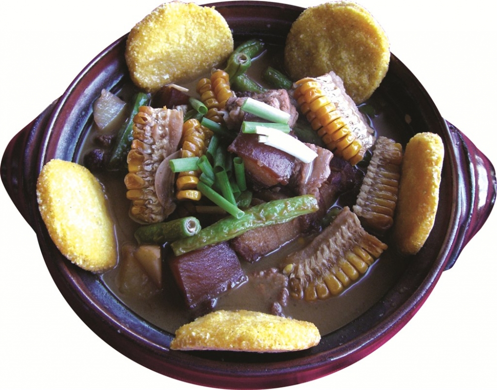 田园农家炖中式菜品美食素材图片