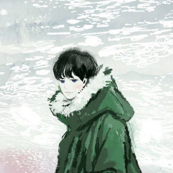 一个人。
