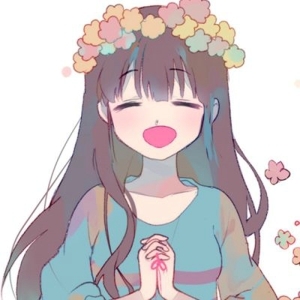 有爱的陪伴，即使苦累心也甜  可爱萌妹子卡通动漫女生头像