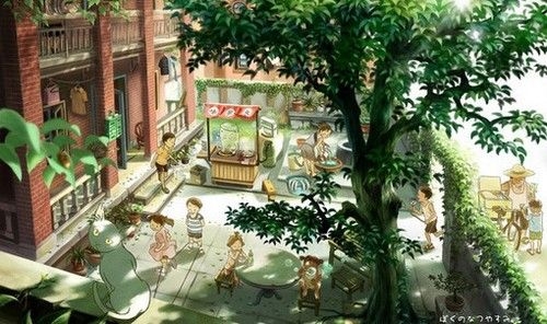 插画系唯美大图 所谓的曾经 就是幸福