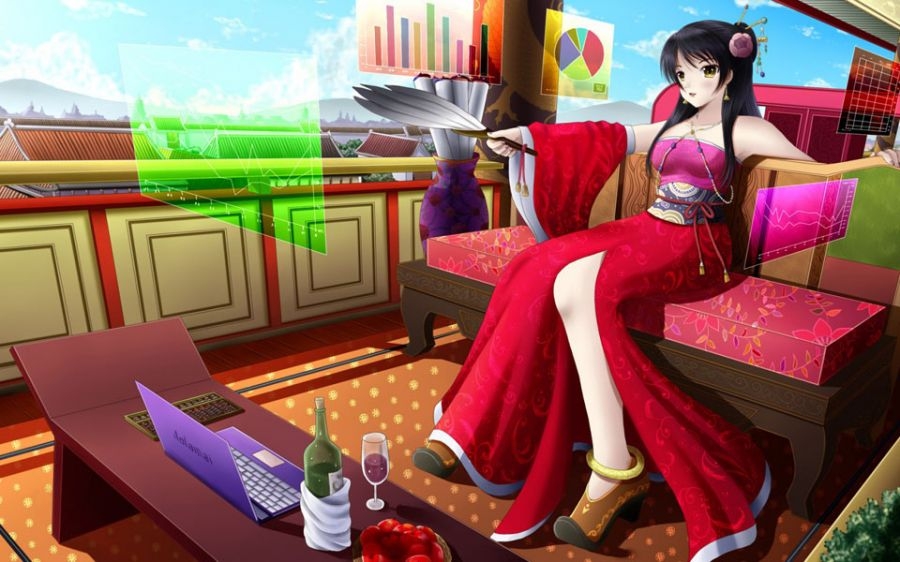 动漫古装青春美少女唯美图片
