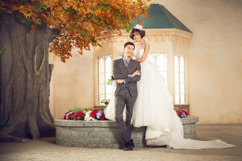 爱的后花园 婚纱照