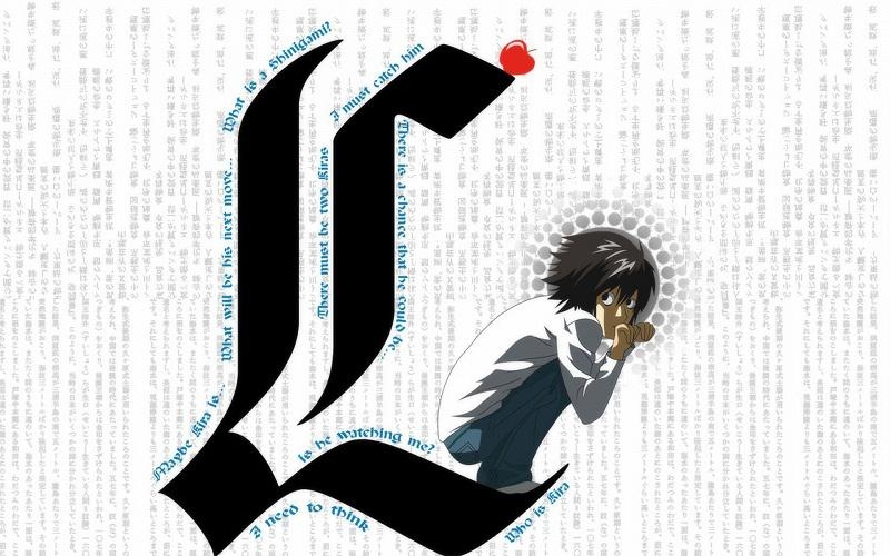 死亡笔记世界名侦探L高清电脑壁纸下载