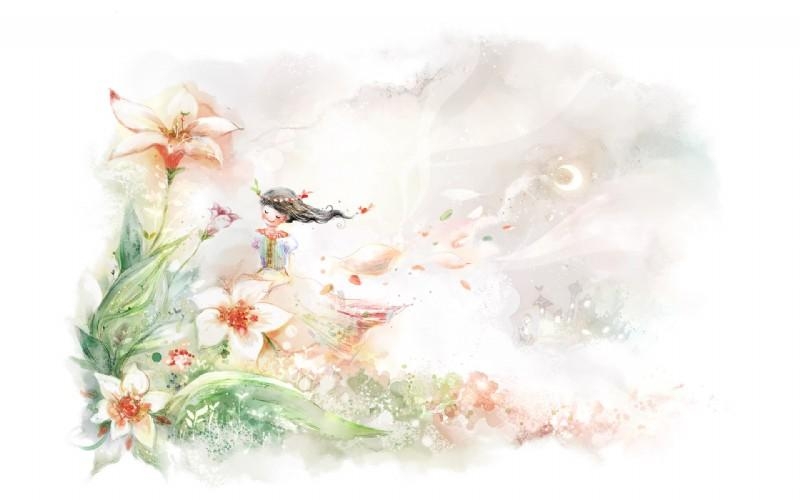 梦幻浪漫卡通风景图片