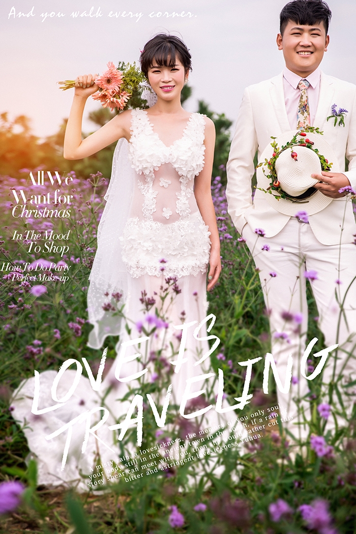 花语幸福 婚纱照