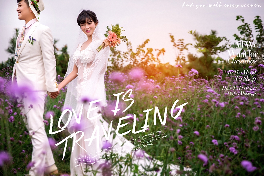 花语幸福 婚纱照