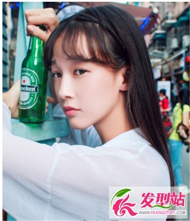 韩式高中女生的发型   不标新立异也不循规蹈矩
