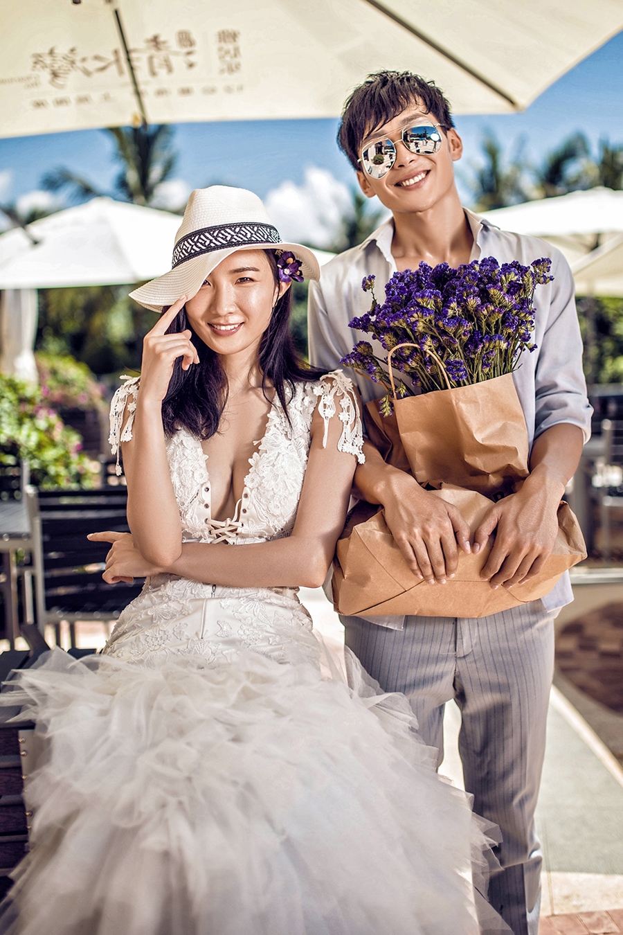 园林爱情 婚纱照