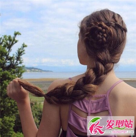 玫瑰花编发超吸睛 长发编发大全