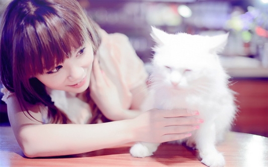 美女模特唯美写真桌面壁纸
