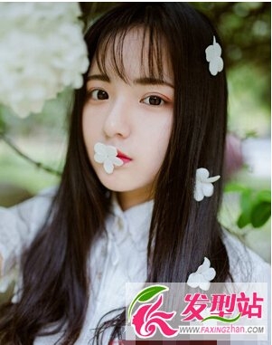 日系森女风长发发型 清新优雅高洁