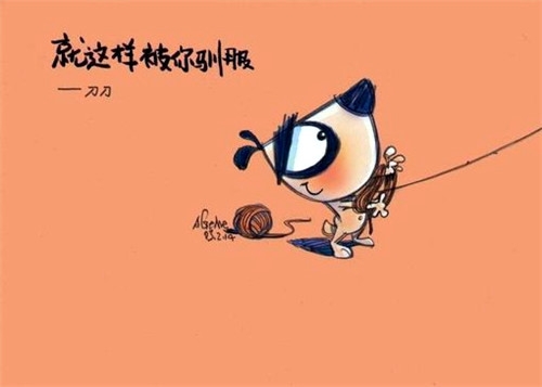 卡通刀刀狗卡哇伊漫画图片