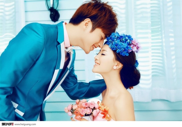 糖果般的约会 婚纱照