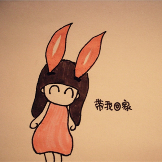 QQ头像可爱卡通人物插画头像唯美图片