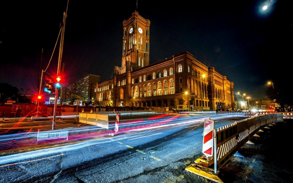 德国柏林城市唯美夜景风光壁纸