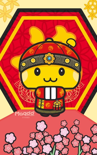 蘑菇点点贺新年