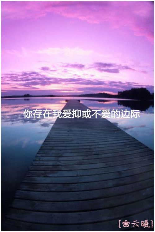 不爱人我就不心疼