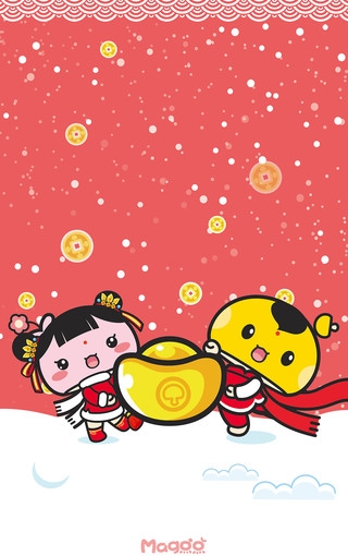 蘑菇点点贺新年