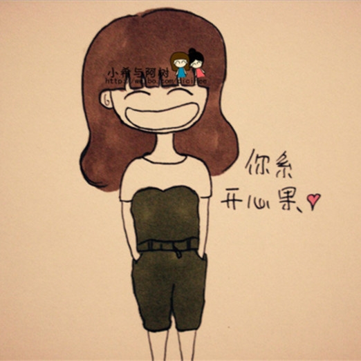 QQ头像可爱卡通人物插画头像唯美图片